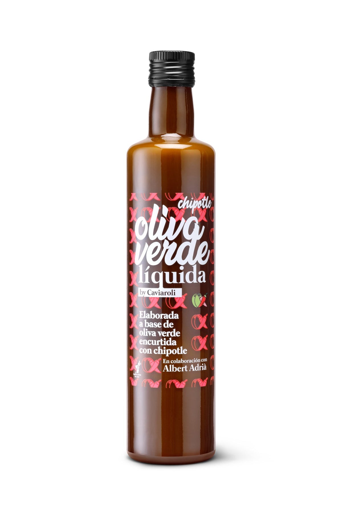 Salsa de Green Olive Líquida Chipotle - by Caviaroli - 500 ml (case of 6) - WorldClass