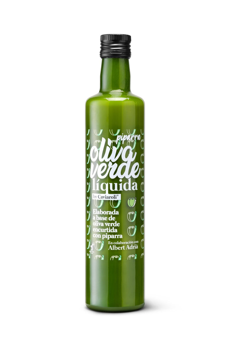 Salsa de Green Olive Líquida Piparra - by Caviaroli - 500 ml (case of 6) - WorldClass